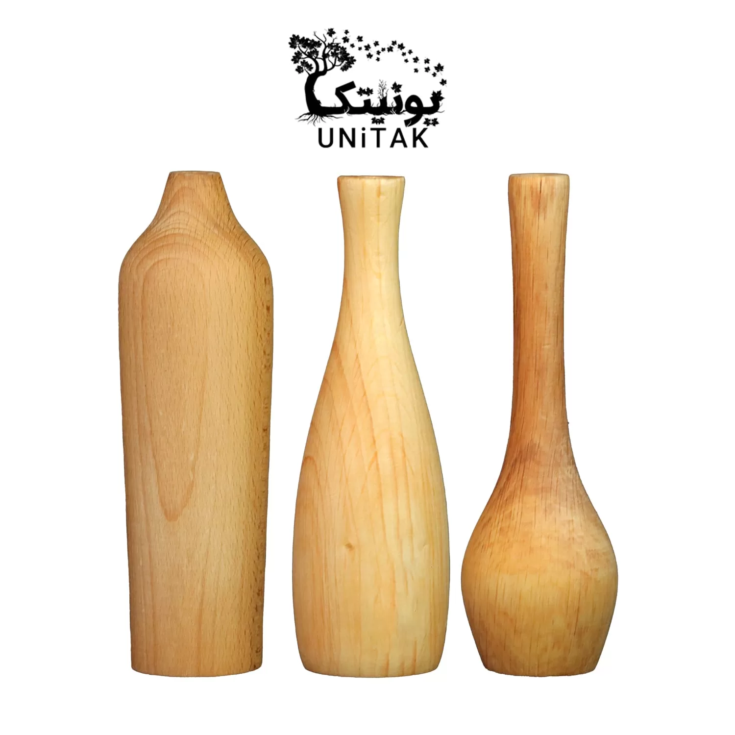 UNiTAK Wooden Decorative Vase code 15